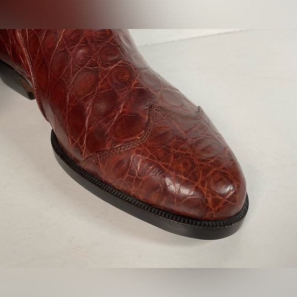 Vintage Lorenzo Banfi Dress Boots | Full Crocodile | Men’s 9 M main image 5